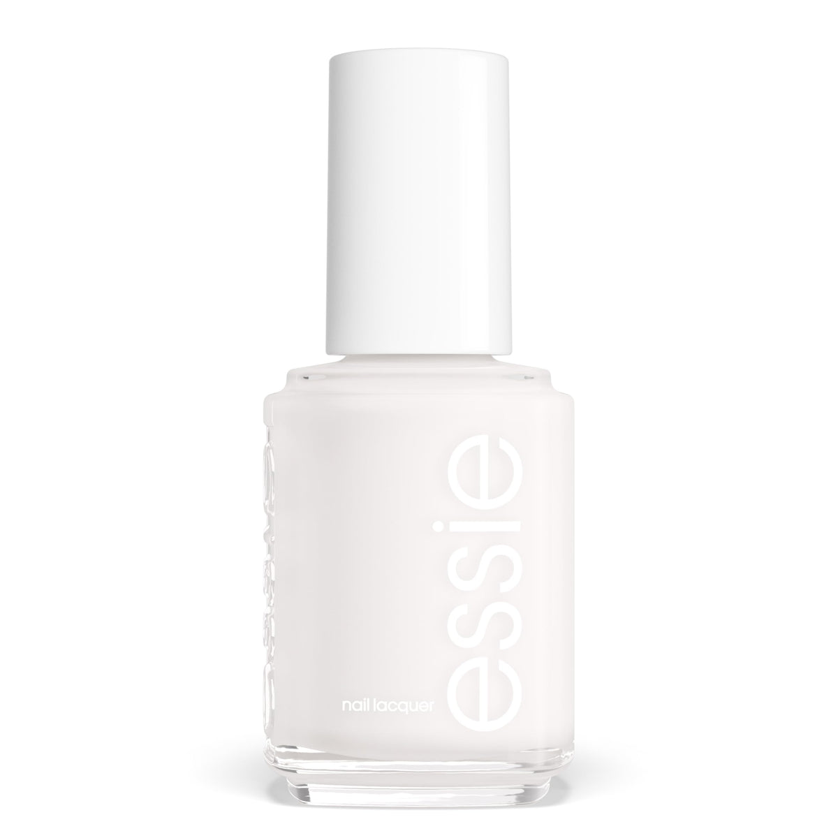 essie Marshmallow bottle front view showing glossy finish and clean design