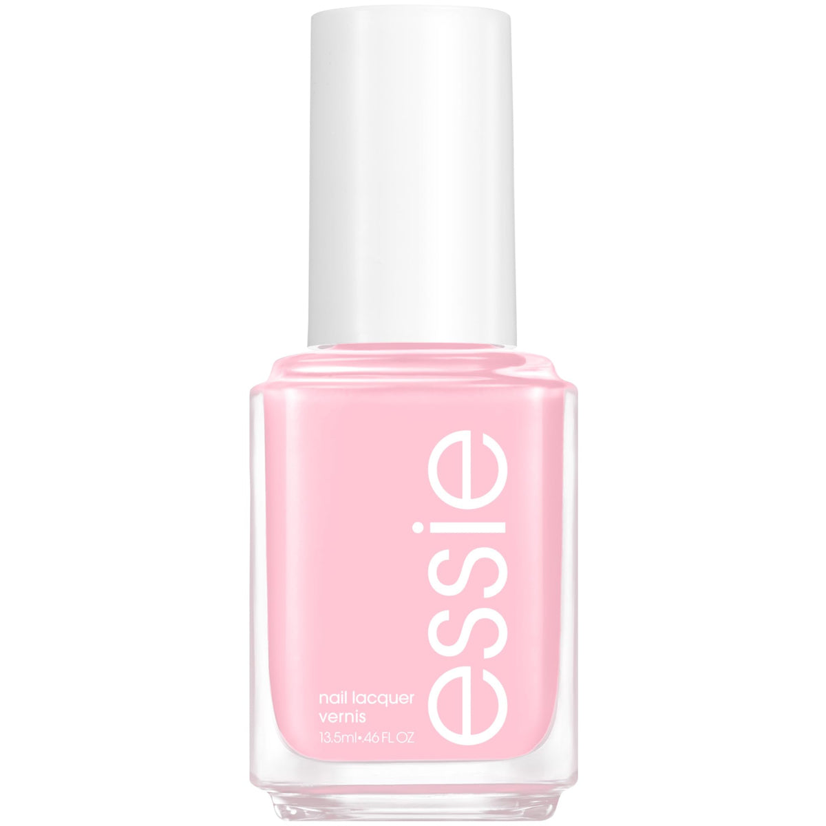 essie minimalistic bottle front view showing glossy finish and compact size