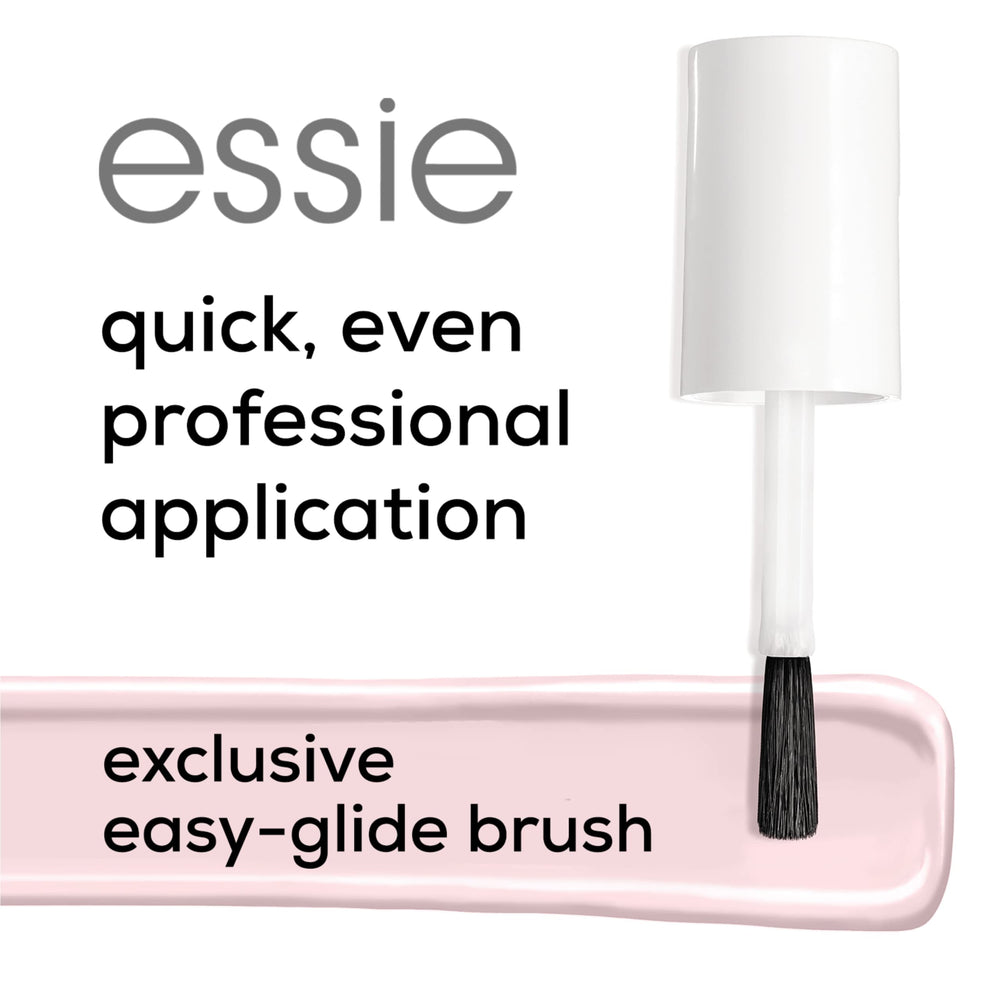essie manicure in use highlighting salon-quality glossy finish benefit