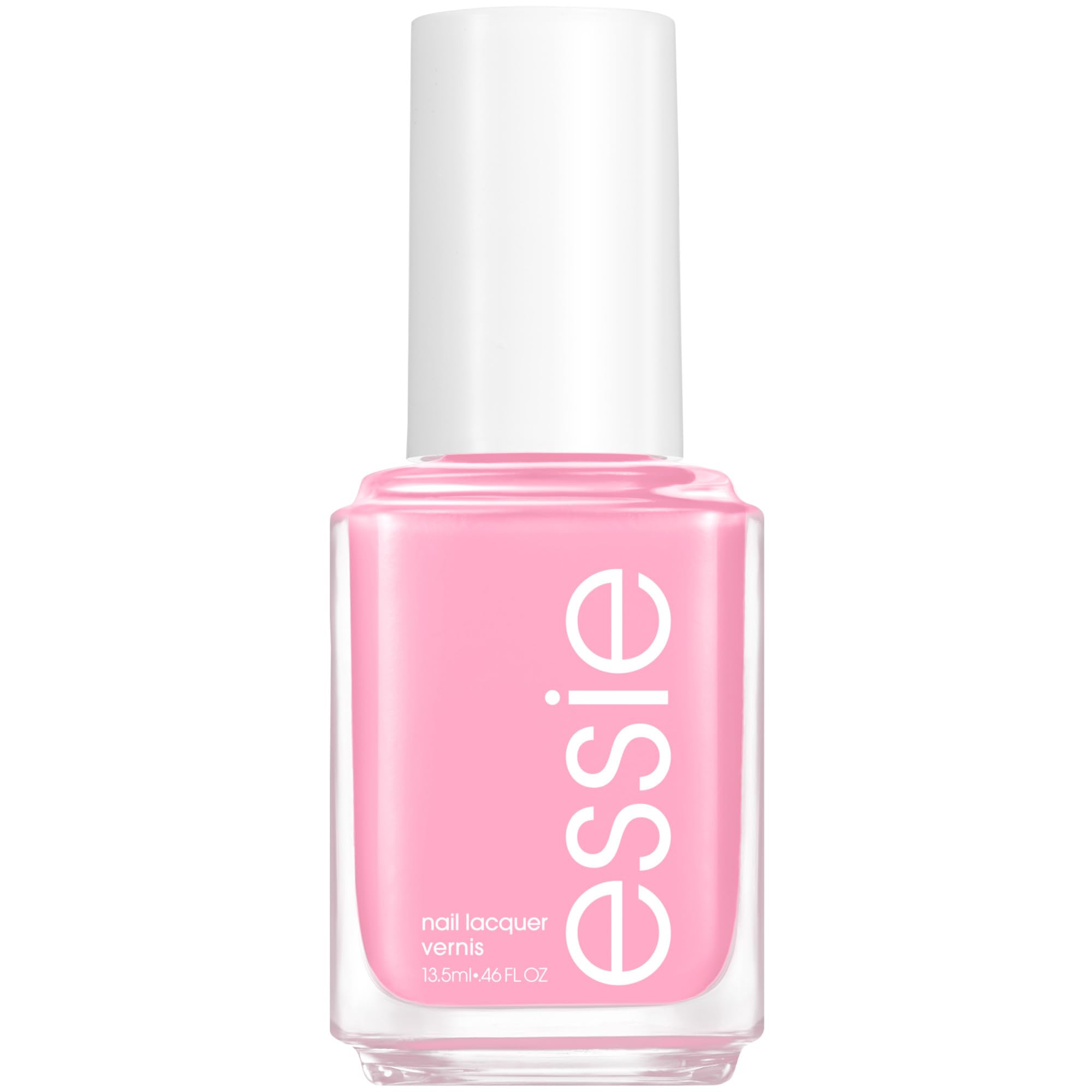 essie Muchi Muchi front bottle showing mid-tone pink and glossy finish for elegant manicures