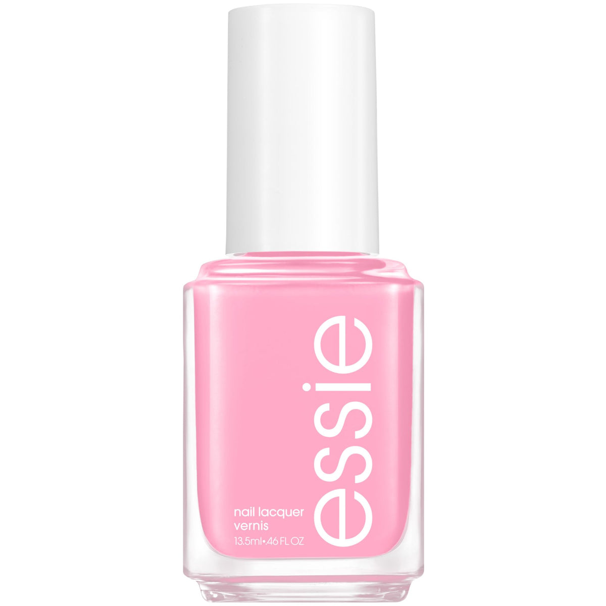 essie Muchi Muchi front bottle showing mid-tone pink and glossy finish for elegant manicures