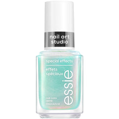essie Mystic Marine bottle front view showing aqua chrome finish and brand