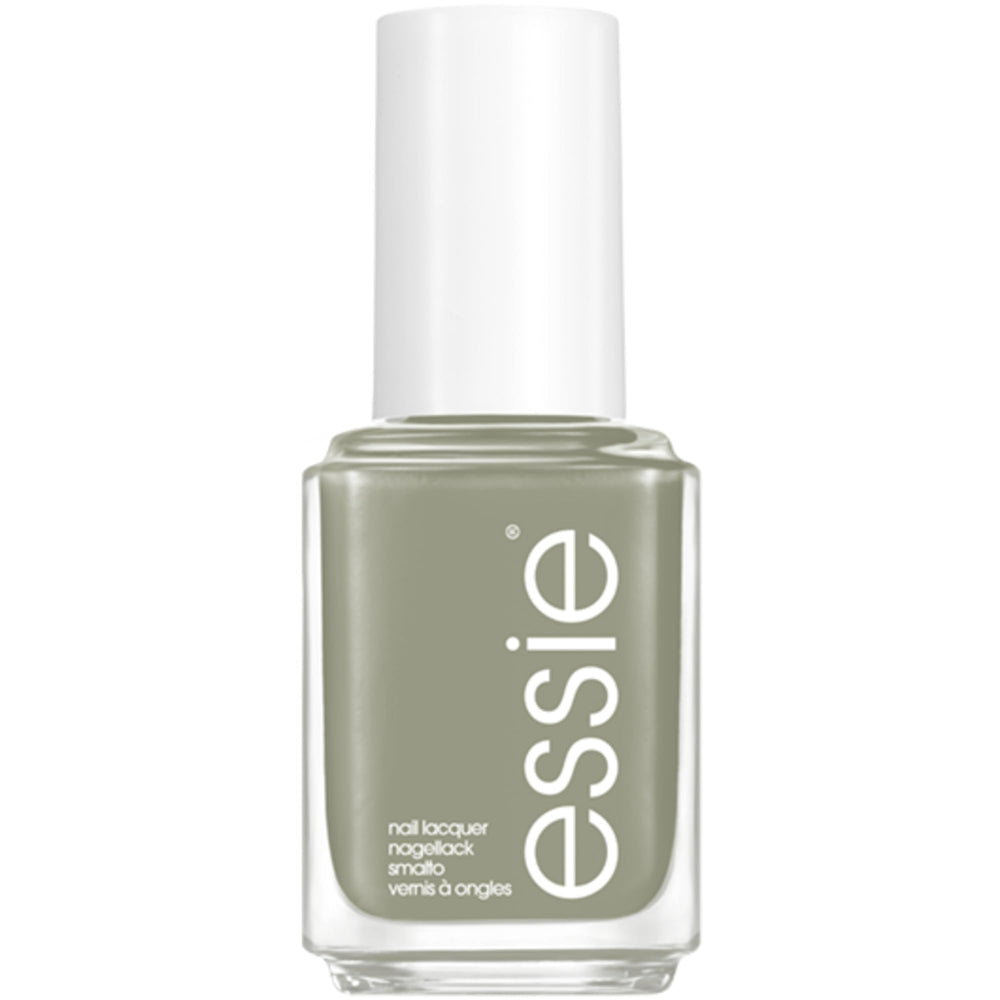 essie front bottle showing muted neutral khaki and brand clarity