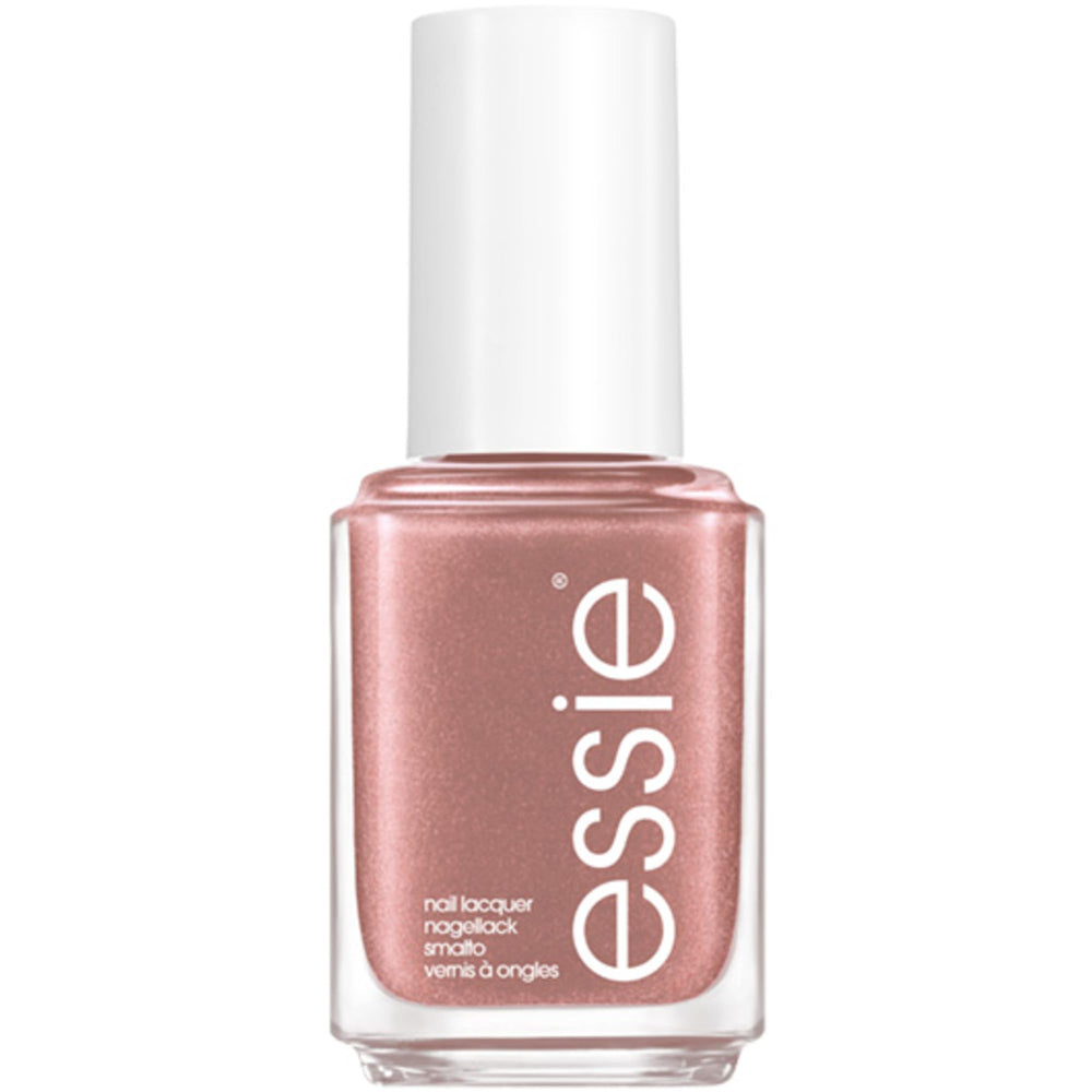 essie front packaging showing copper metallic polish and 0.46 fl oz benefit