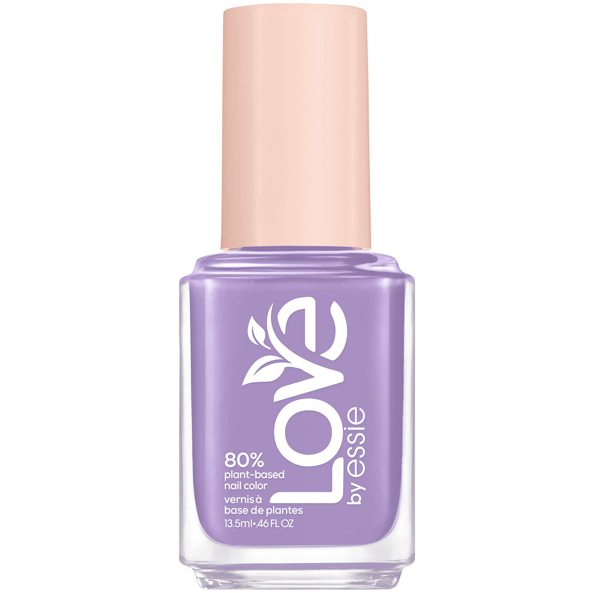 essie front packaging showing violet shade and eco-friendly bottle benefit