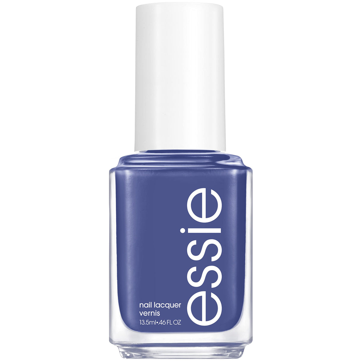 essie front bottle showing ocean blue shade and glossy finish benefit