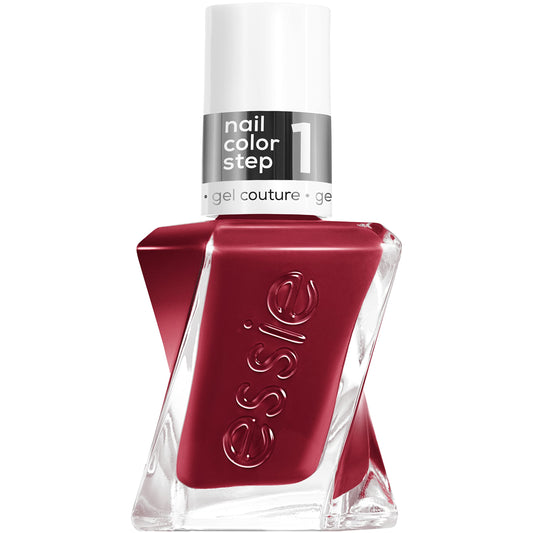 essie Put In The Patchwork front bottle showing color and label, clear view
