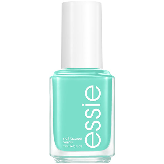 essie front bottle showing vibrant turquoise and salon finish