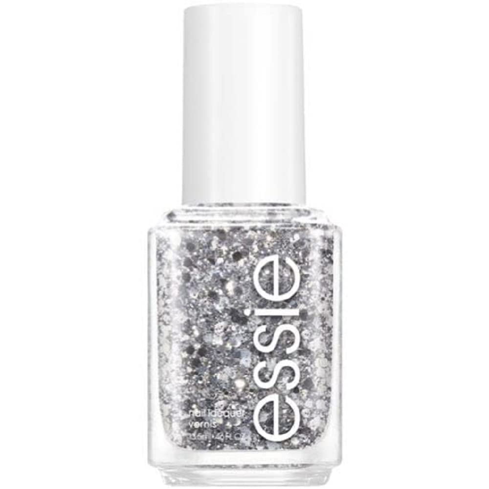 essie Set In Stones front bottle showing label and glitter finish for instant sparkle