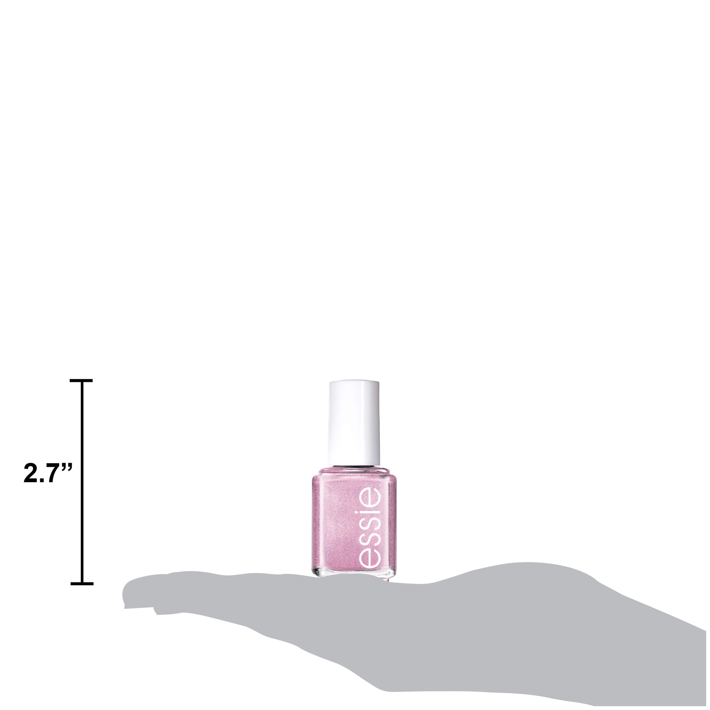 essie lifestyle shot of finished manicure showcasing glossy color