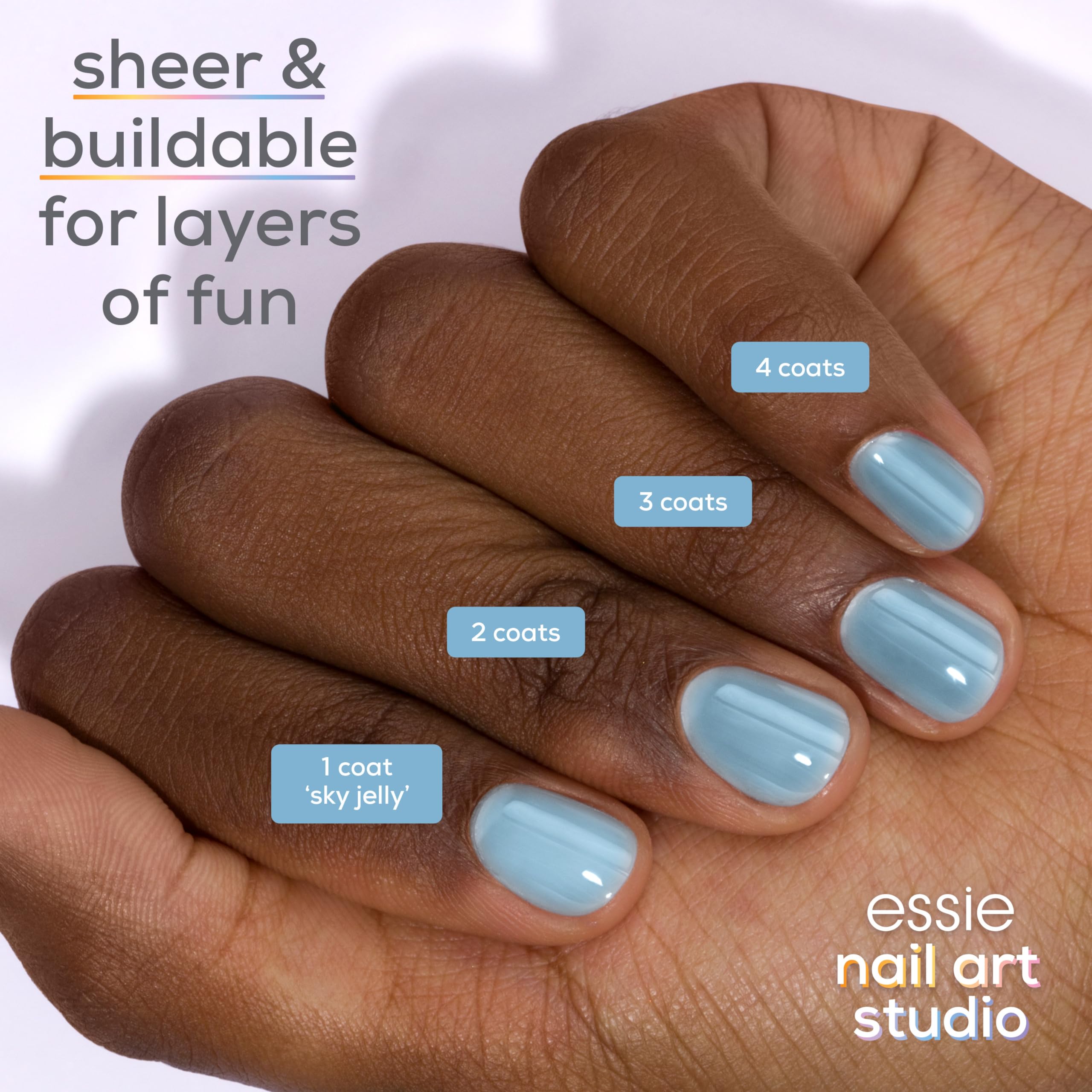essie polish texture swipe illustrating translucent jelly sheen and depth