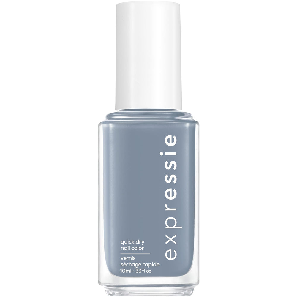 essie slate blue front bottle showing label and color for quick identification
