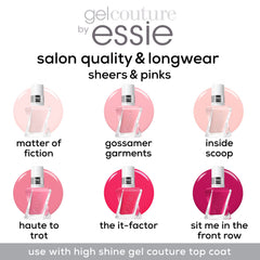 essie label detail showing vegan 8-free formulation and ingredient clarity