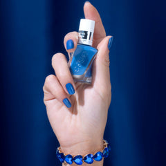 essie Statement Peace on manicured hands in lifestyle scene benefit: durable salon-like shine
