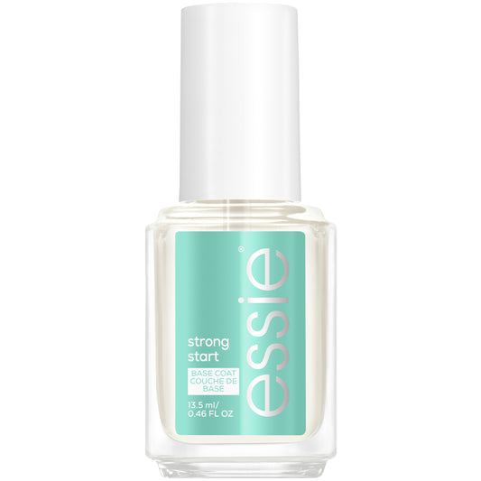 essie brush applying base coat for smooth, even coverage benefit