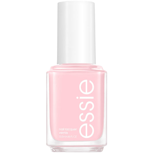 essie Sugar Daddy bottle front showing glossy pink shade and benefit of salon shine