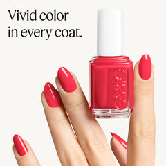 essie swatch on nail wheel displaying buildable opacity and tone options