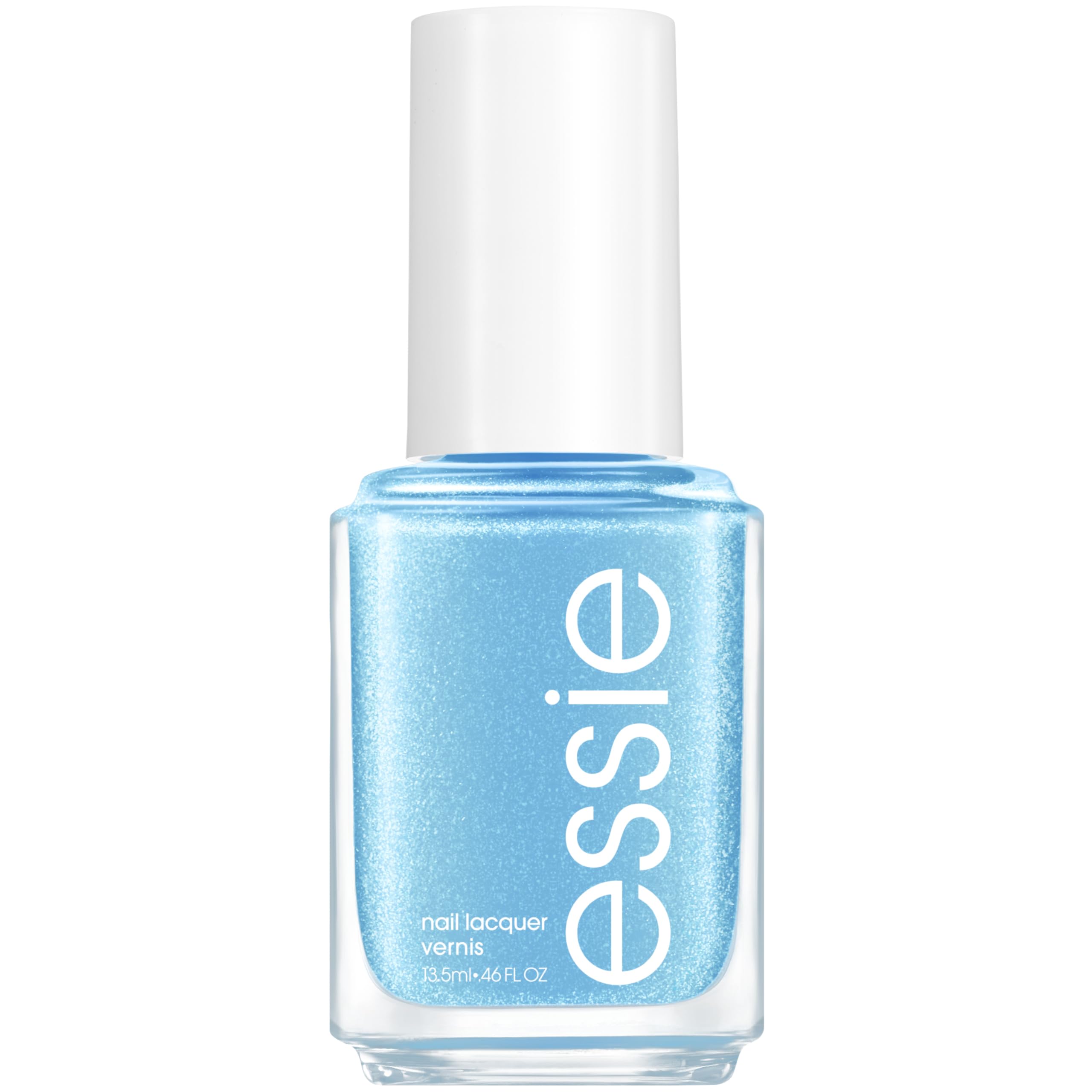 essie bottle front view showing Temperature Check blue and glossy finish