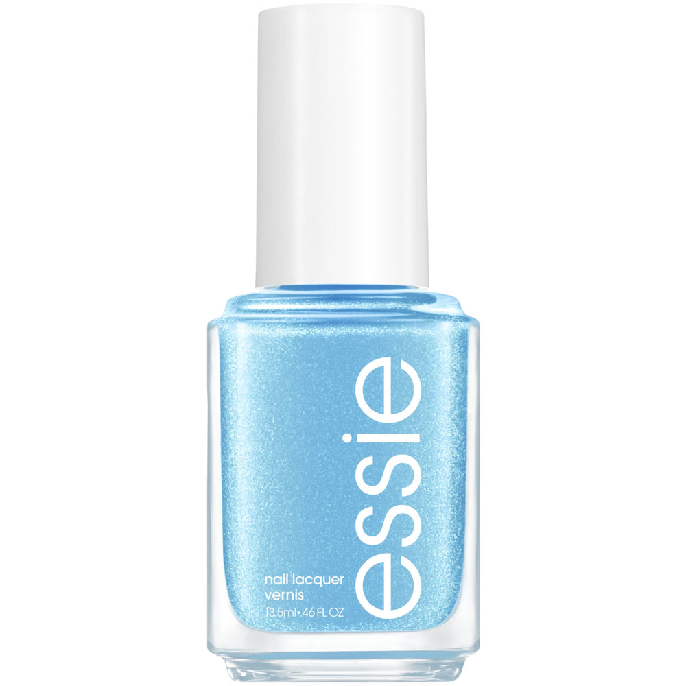 essie bottle front view showing Temperature Check blue and glossy finish