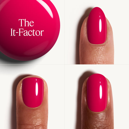 essie brush applying the color blade showing smooth even coverage benefit