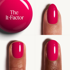 essie brush applying the color blade showing smooth even coverage benefit