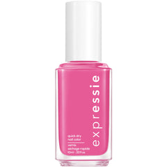essie bottle front view showing Trick Clique hot pink and quick-dry benefit
