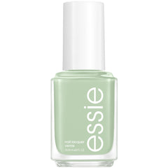 essie front bottle showing glossy turquoise color and brand benefit shine
