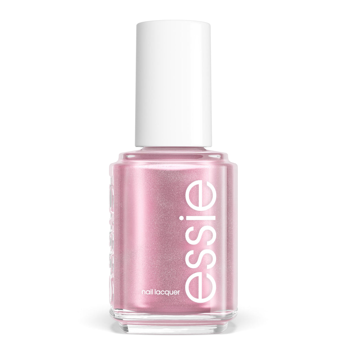 essie front bottle showing Twisted Tutu metallic pink and brand identity
