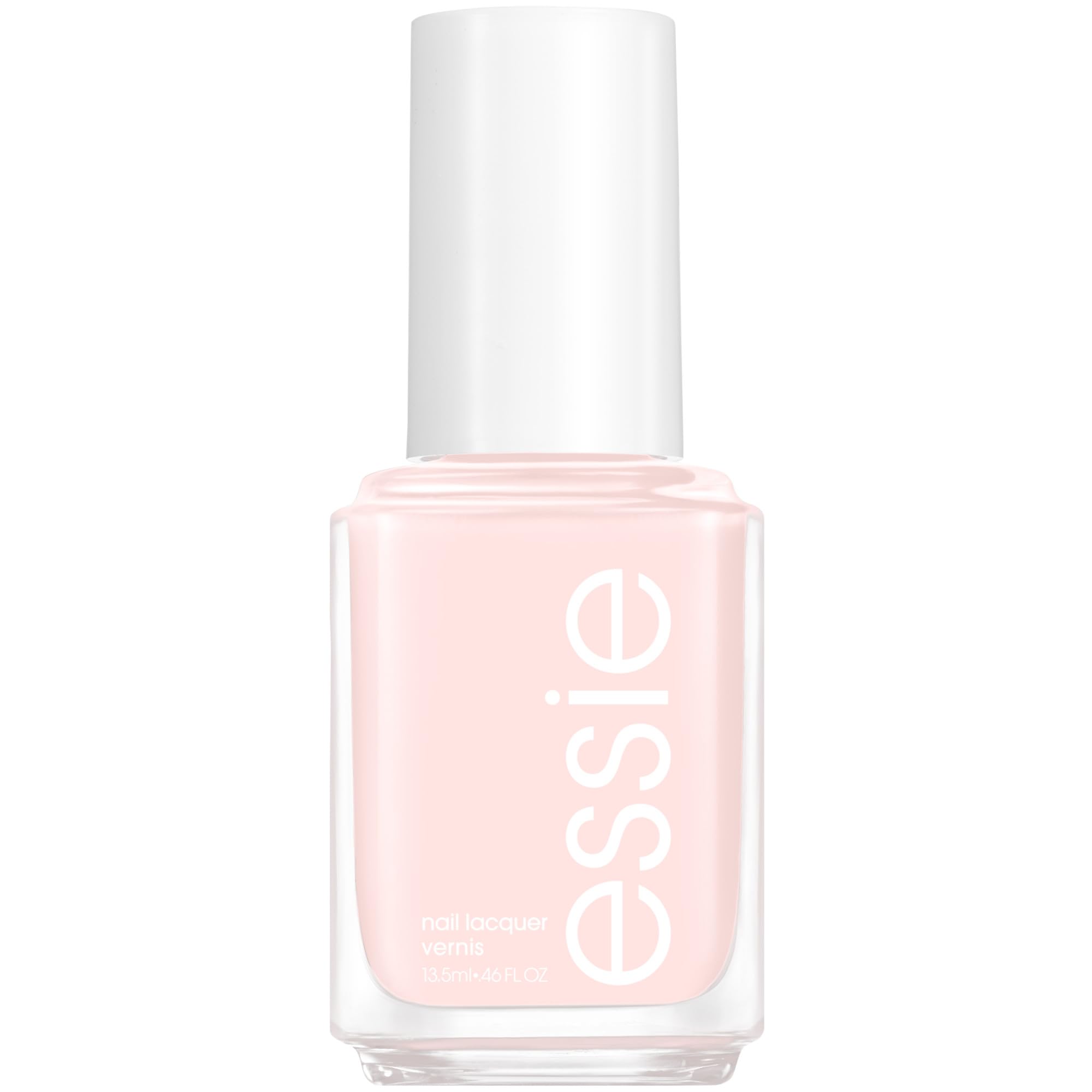 essie bottle front view showing shade and glossy benefit