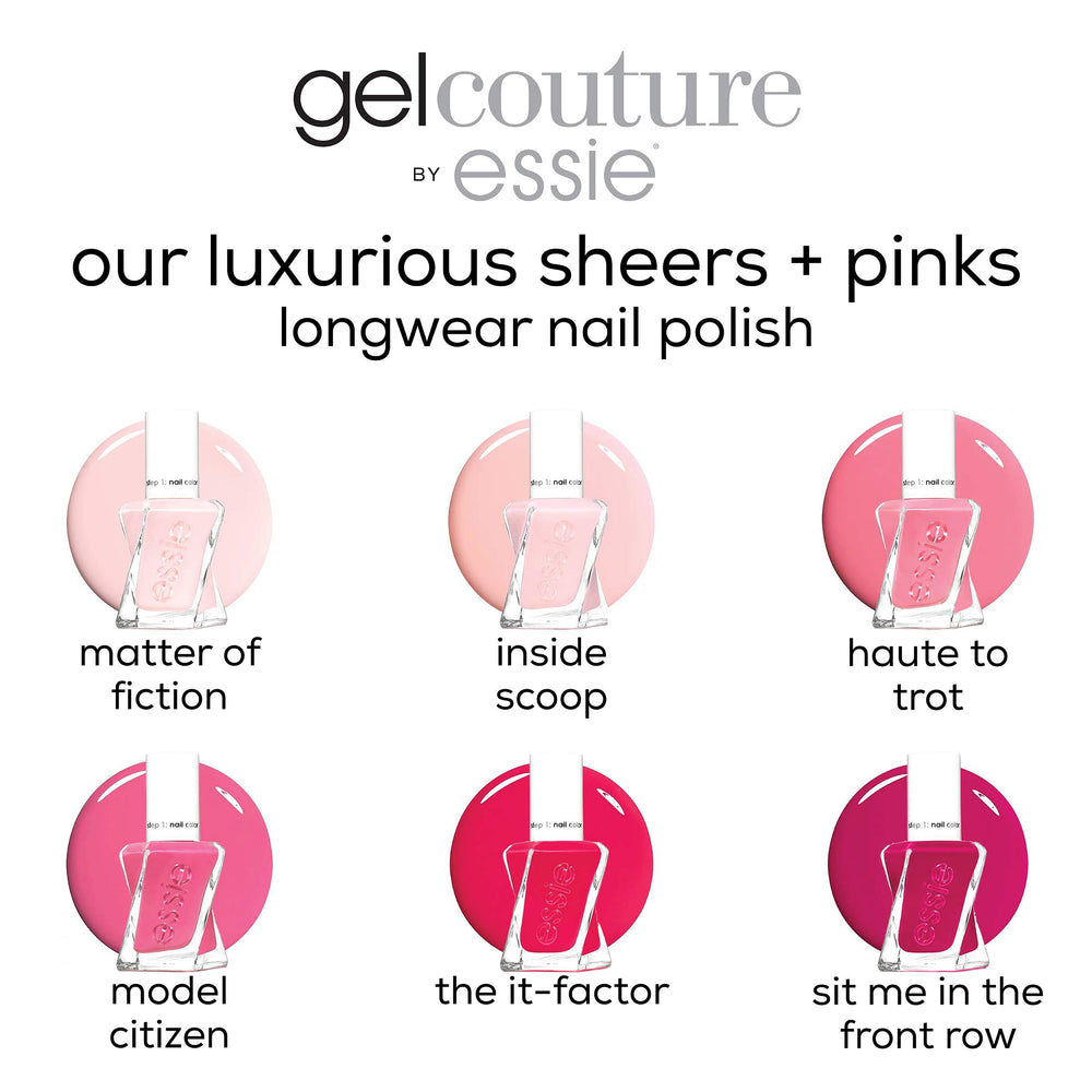 essie swatch on nail tip showing true Vi Please color and rich, pigmented finish benefit