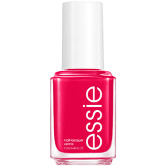 essie front bottle showing vibrant watermelon fuchsia and glossy finish benefit