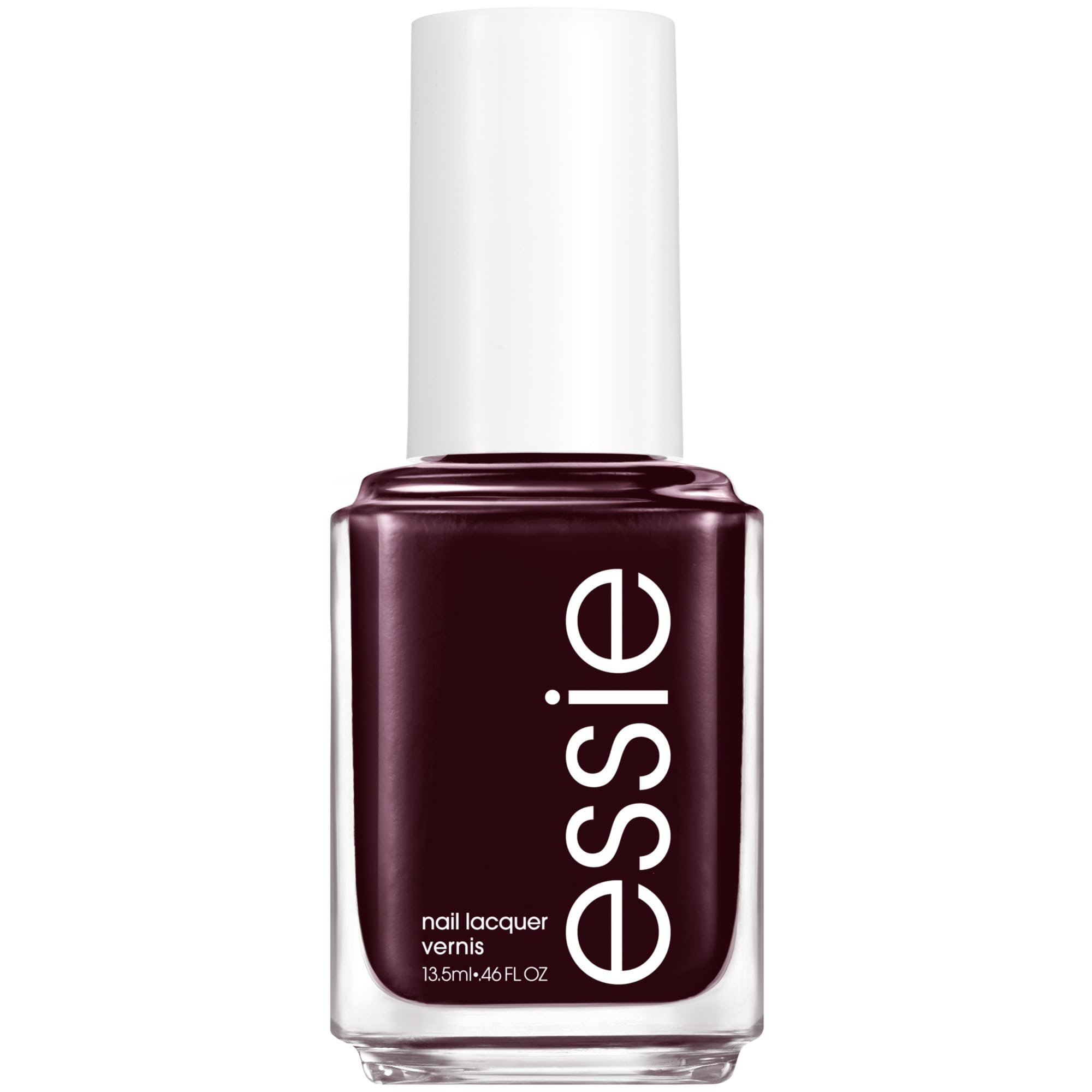 essie Wicked front bottle showing deep red color and glossy finish