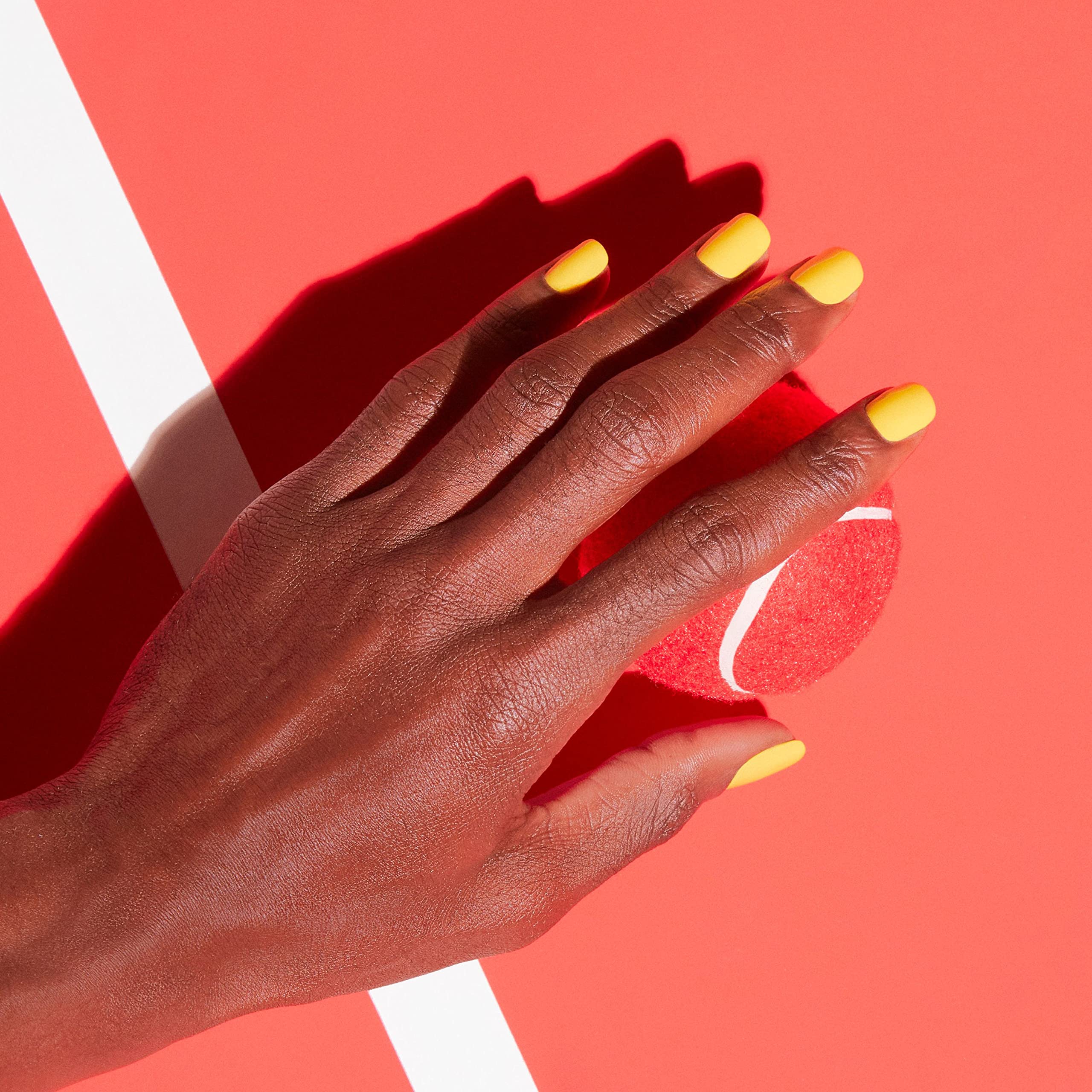 essie bottle paired with base and top coat illustrating complete manicure routine