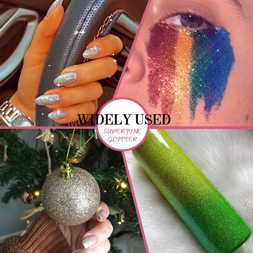 Estanoite glitter mixed in resin tumbler for glossy durable finish