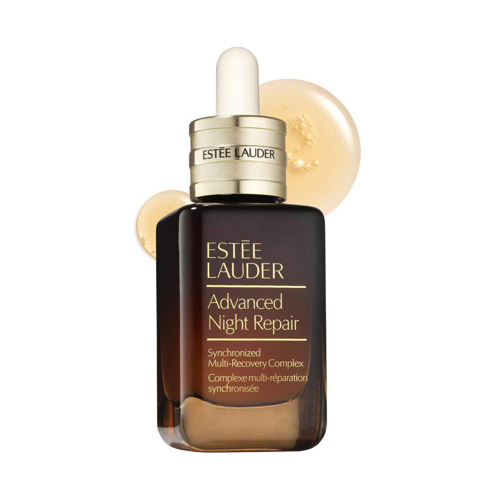 Estée Lauder front bottle shot showing sleek packaging and brand prestige for skincare