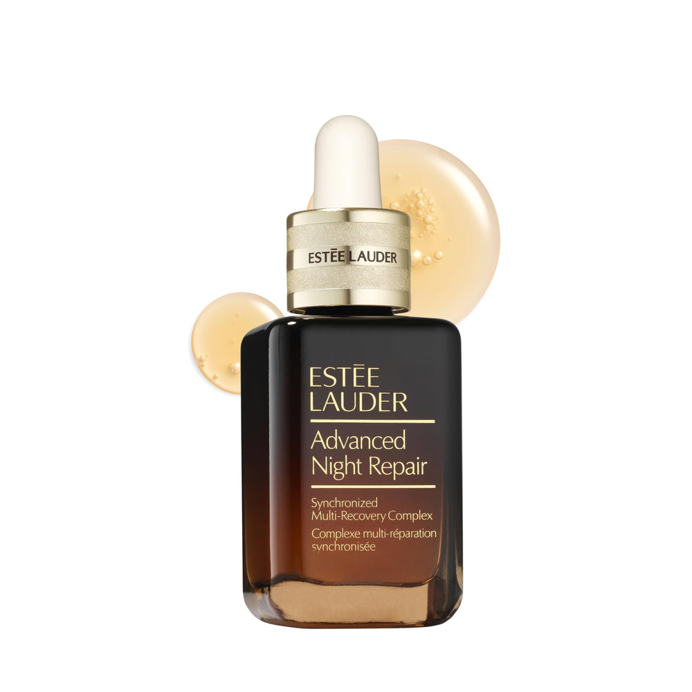 Estée Lauder bottle front packaging showing elegant glass and label benefit