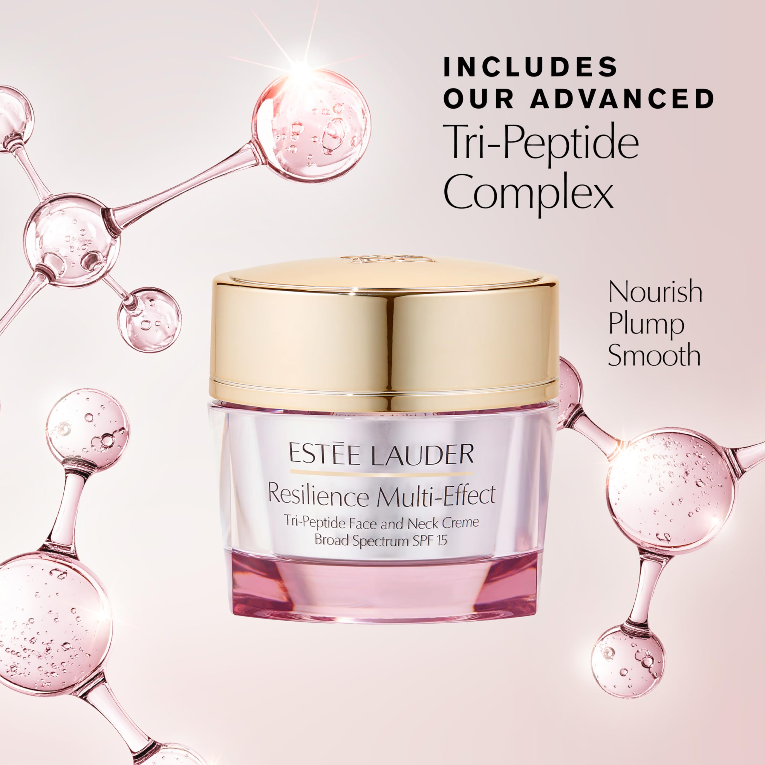 Estée Lauder application on neck demonstrating coverage and firming neck benefit