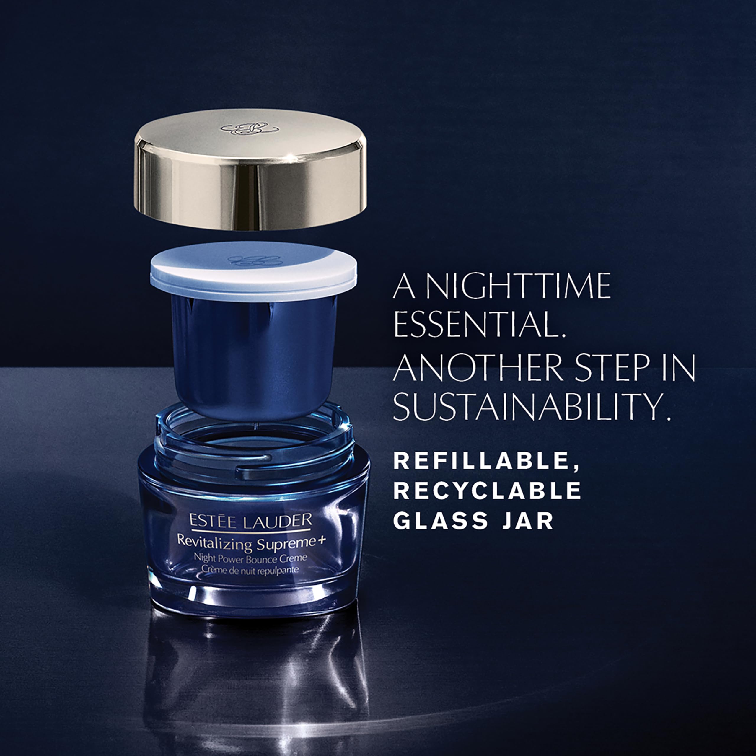 Estée Lauder applying cream to neck for lifting and firming benefit