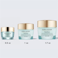 Estée Lauder jar on bathroom counter suggesting daily morning routine