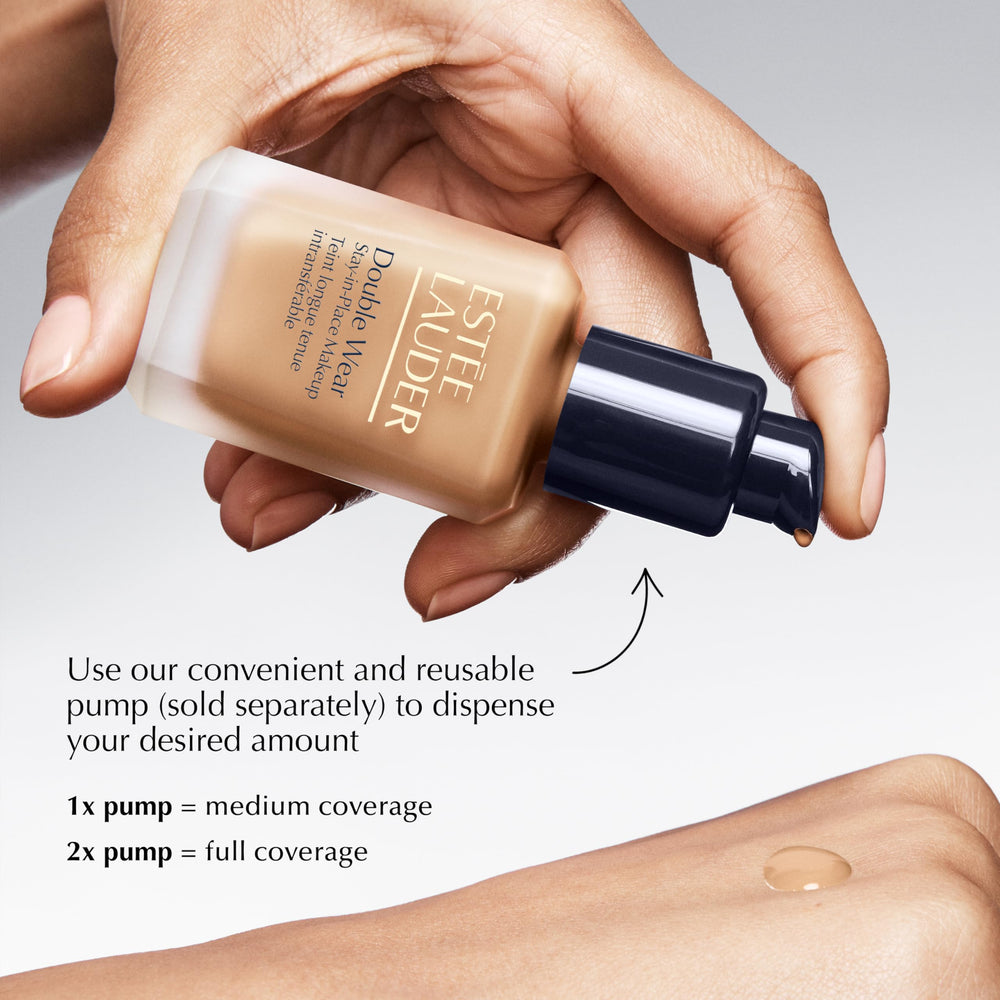 Estée Lauder application on hand showing buildable, breathable finish