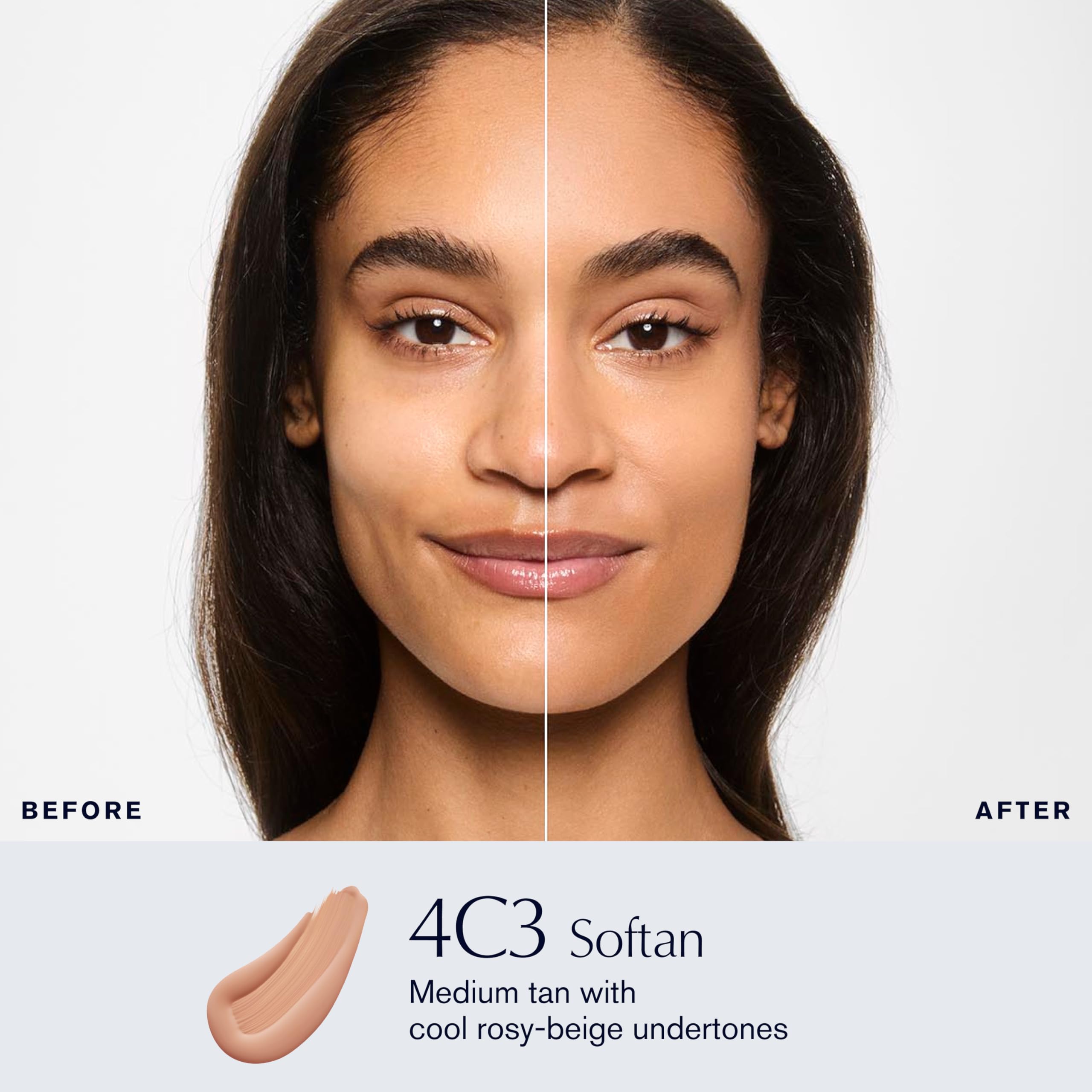 Estée Lauder open cap texture swirl highlighting lightweight fluid texture benefit