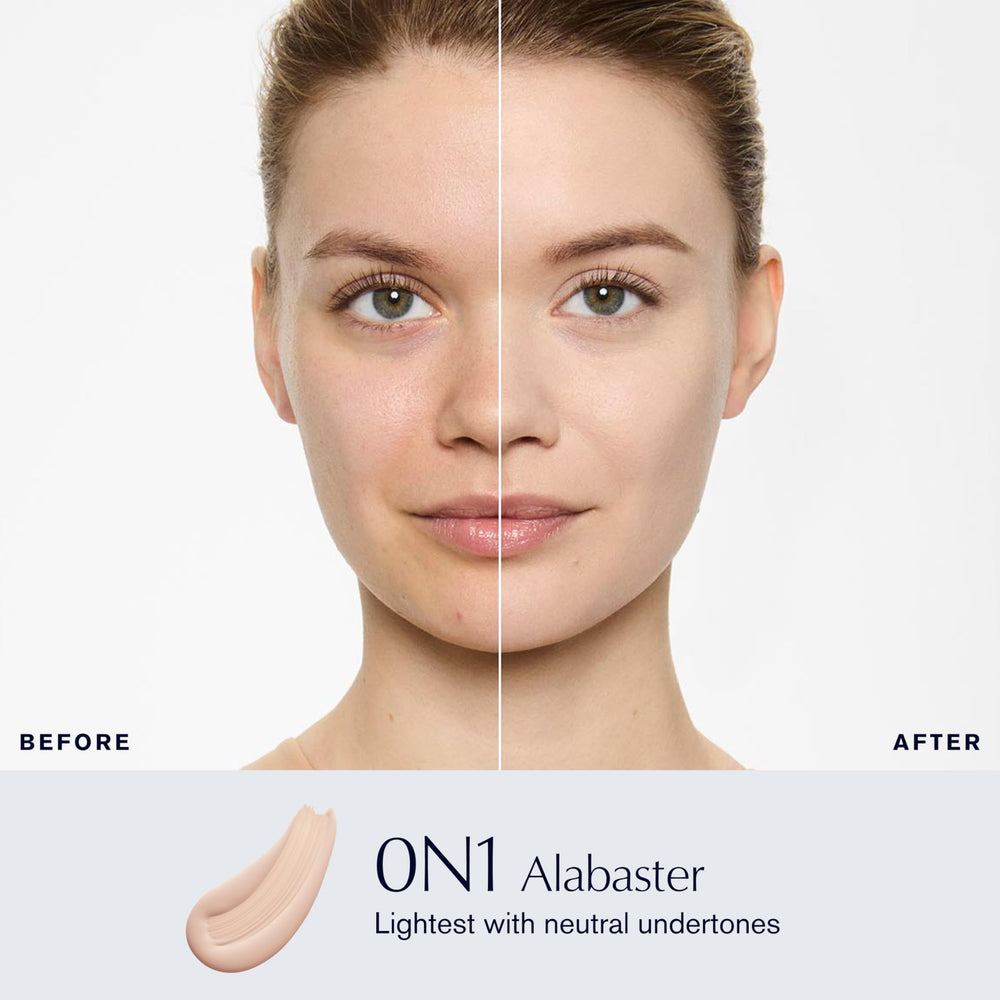 Estée Lauder Double Wear liquid texture close-up demonstrating lightweight blendability