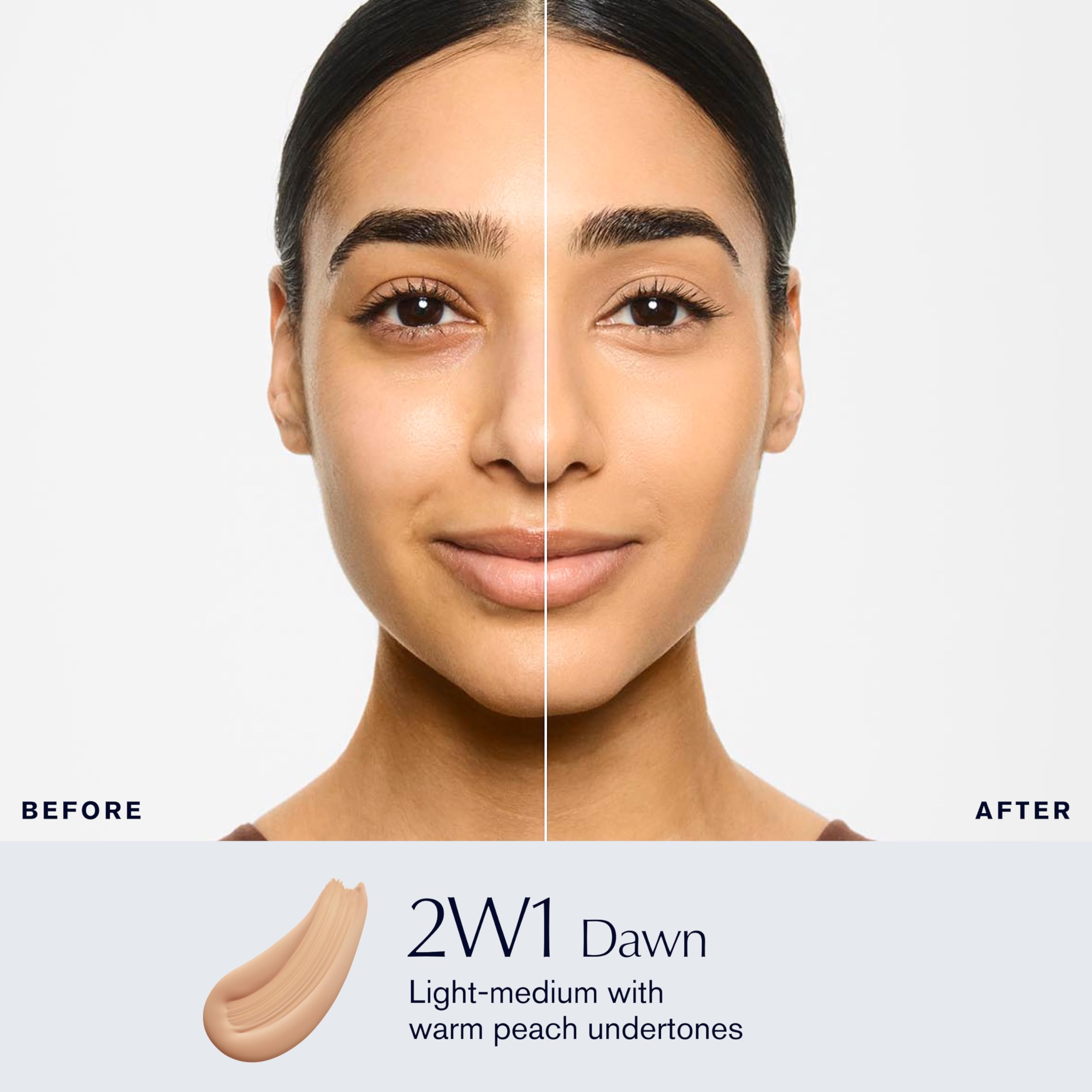 Estée Lauder foundation pouring texture close-up illustrating lightweight finish