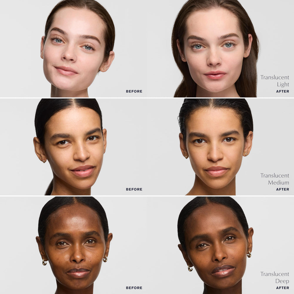 Estée Lauder puff close-up demonstrating soft applicator for easy blending
