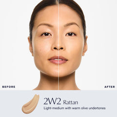 Estée Lauder pump detail highlighting controlled dispensing and clean use