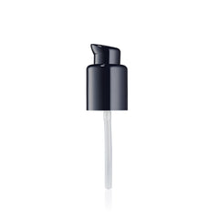 Estée Lauder pump front view showing sleek dispenser and neat dosing benefit