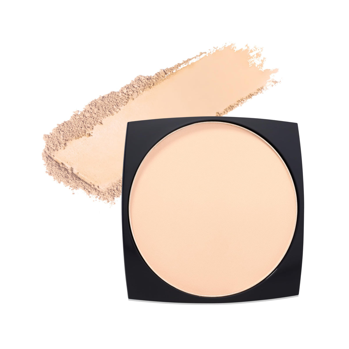 Estée Lauder refill front pan showing shade 2C3 Fresco and elegant finish benefit