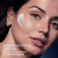 Estée Lauder eye gel‑crème tube close-up showing lightweight texture and brightening