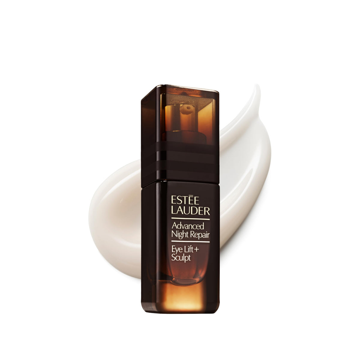 Estée Lauder jar front view shows packaging and elegant design, conveys premium quality