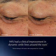 Estée Lauder pipette with active ingredients visualizing peptides and dual-weight hyaluronic support